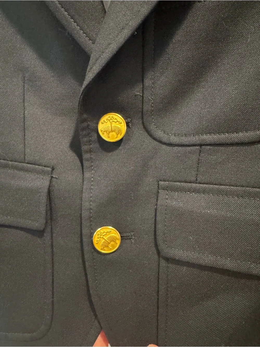 Brooks Brothers Classic Navy Kids Blazer with Gold Buttons